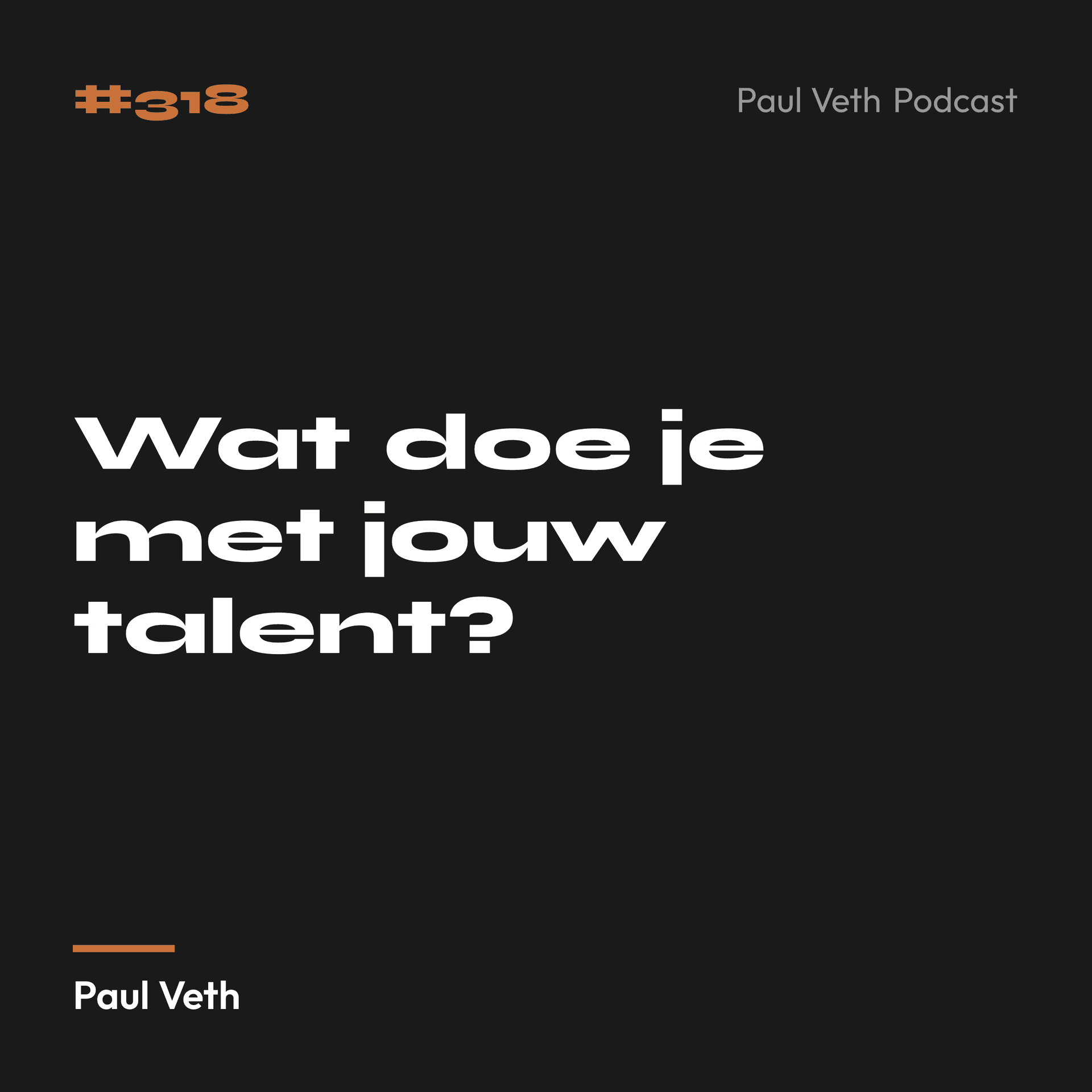 Wat doe je met jouw talent?