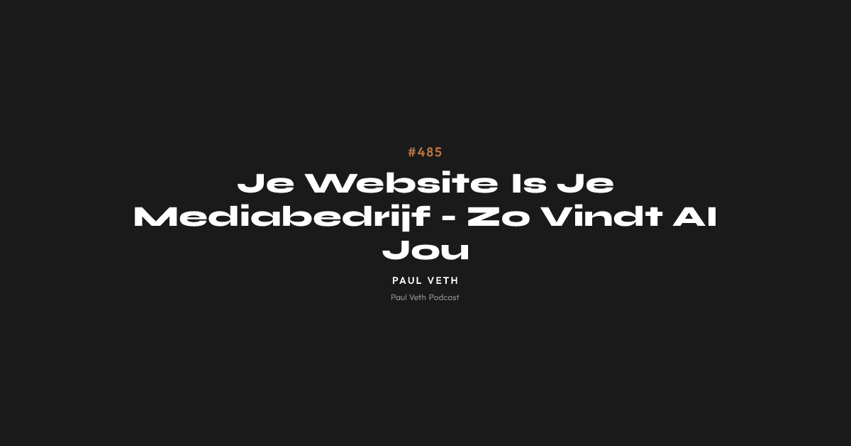 Waarom Jouw Website Je Nieuwe Mediabedrijf Is