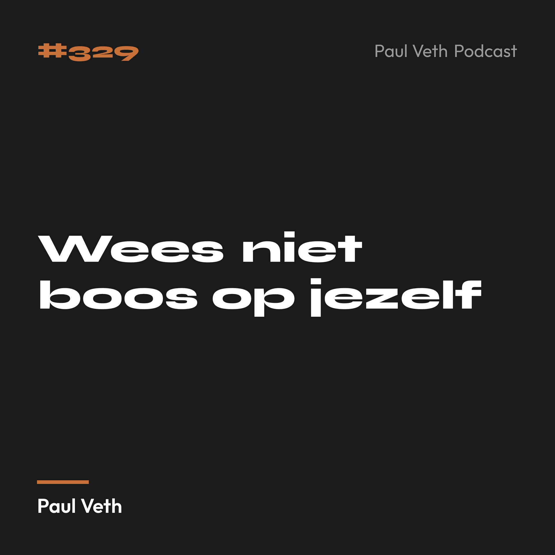 Wees niet boos op jezelf