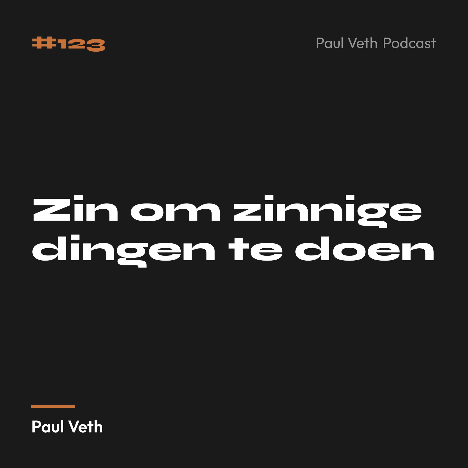 Zin om zinnige dingen te doen